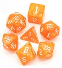Set de 7 dados Macaron - Naranja (AC-BL41)